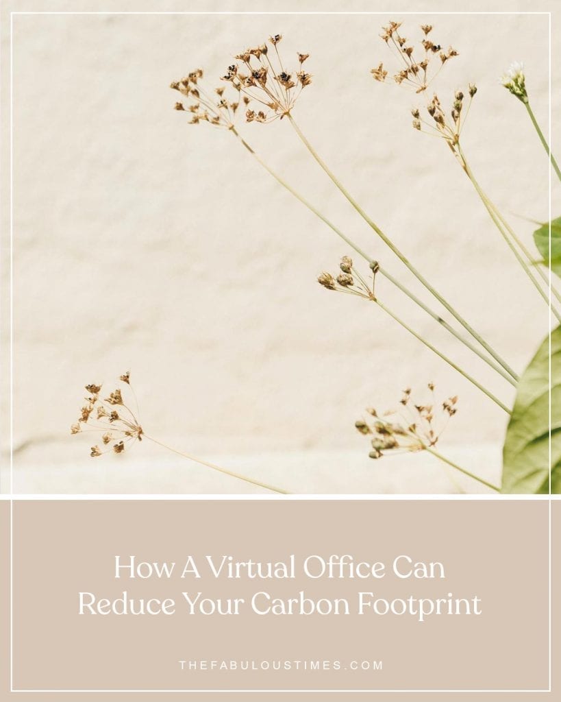 how a virtual office can reduce your carbon footprint